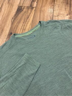 Smartwool Merino 250 Base Layer Crew Mens XL Green Long Sleeve Shirt SW016349